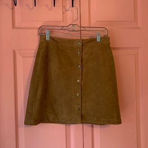 Soft, Suede Skirt